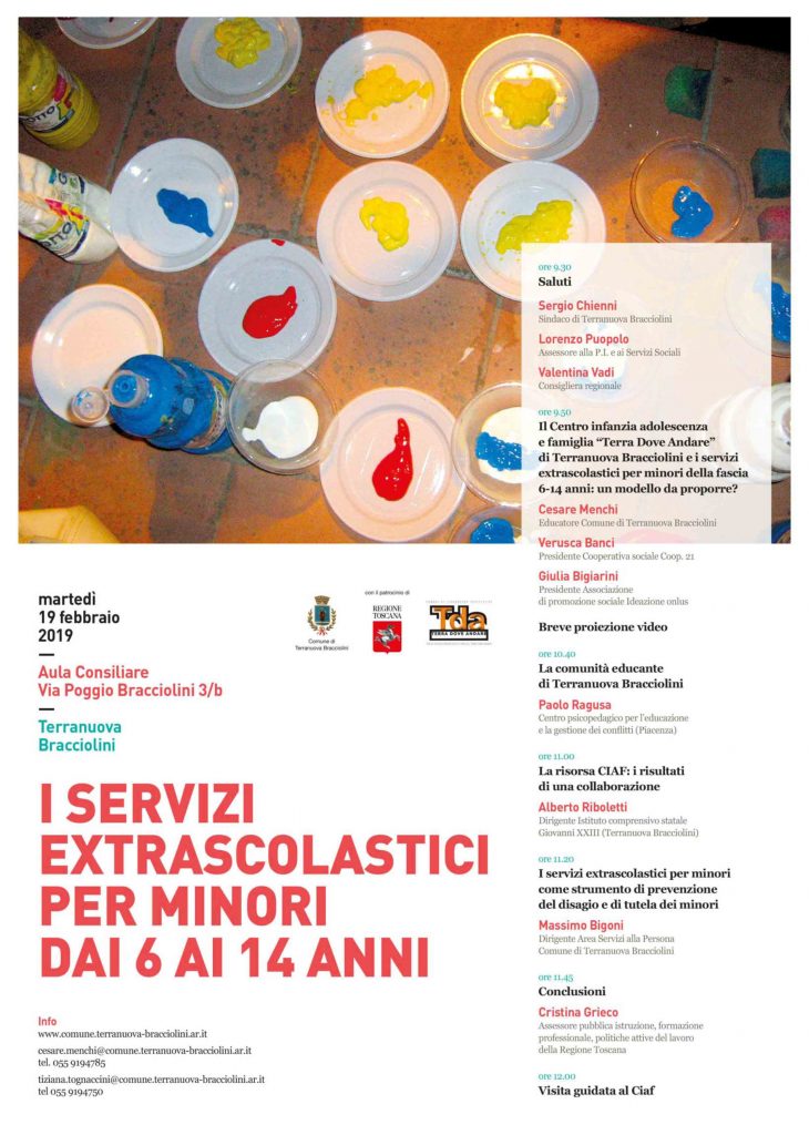Incontro pubblico su servizi extrascolatici a Terranuova